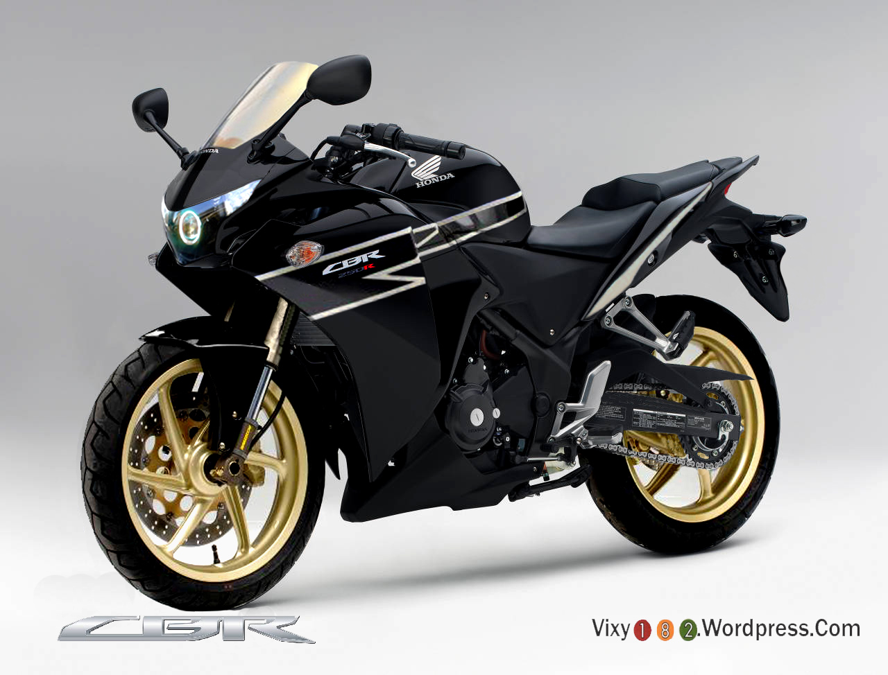 Cbr250modifikasi CBRcbr Blackmotorcycle 250ccblack Gold
